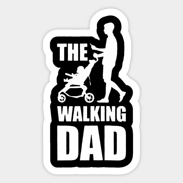 The Walking Dad Sticker by raaphaart